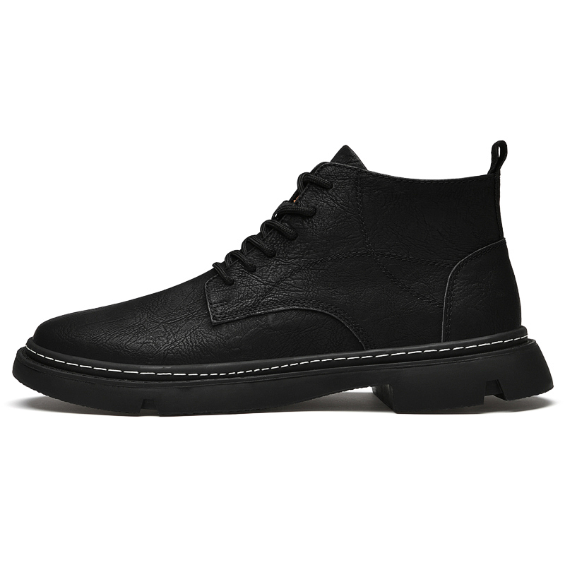 XIMO BULL Мужские повседневные кроссовки High Top черные/хаки, цвет Khaki — фото 4
