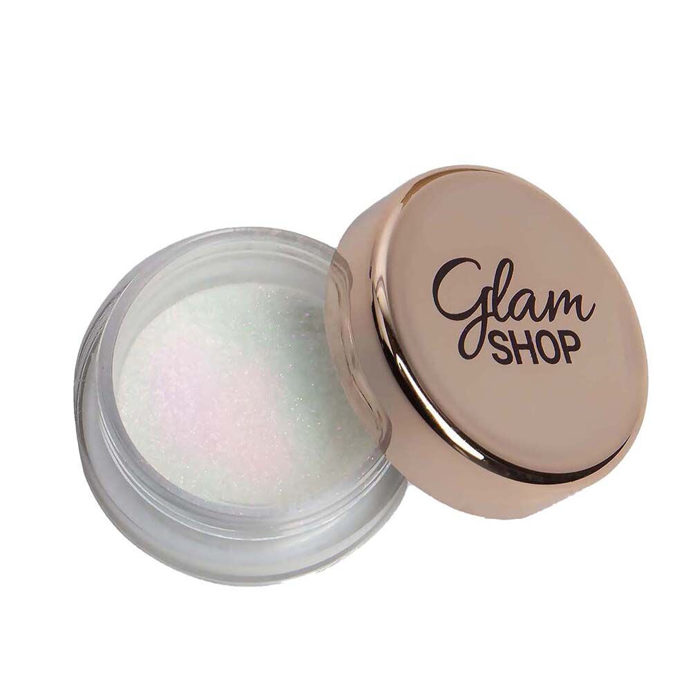 

Рассыпчатые тени для век бело-персиковые Glam Shop, 2 мл