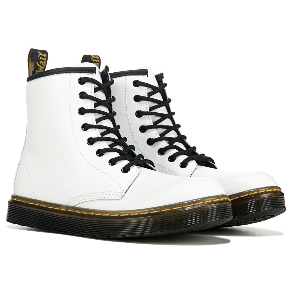 

Детские ботинки Zavala Combat на шнуровке для маленьких/больших детей Dr. Martens, белый