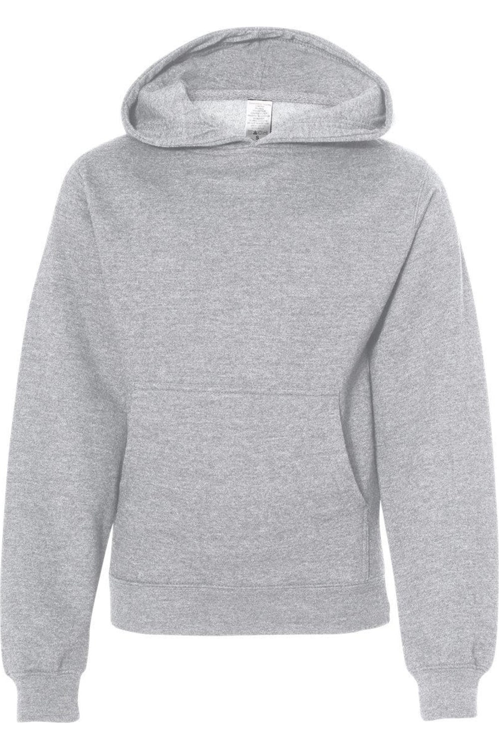 Independent Trading Co. Молодежная толстовка с капюшоном средней толщины, цвет charcoal heather — фото 4