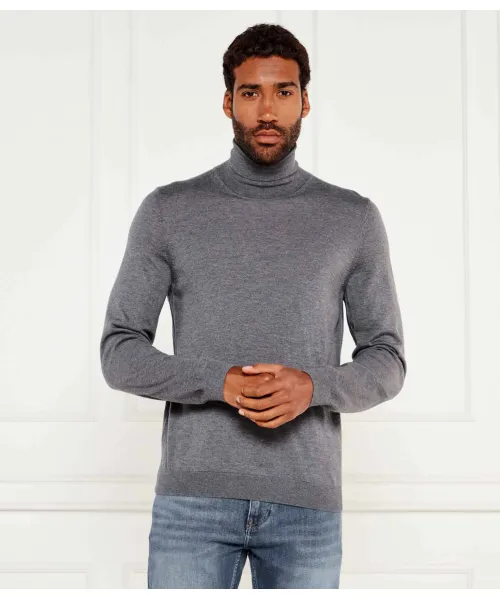 

Шерстяная водолазка Musso-p Slim fit Boss, серый