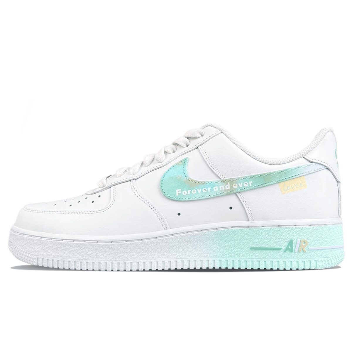 Кроссовки Nike Air Force 1 Skateboarding Shoes Unisex Low-top White/Green, зеленый