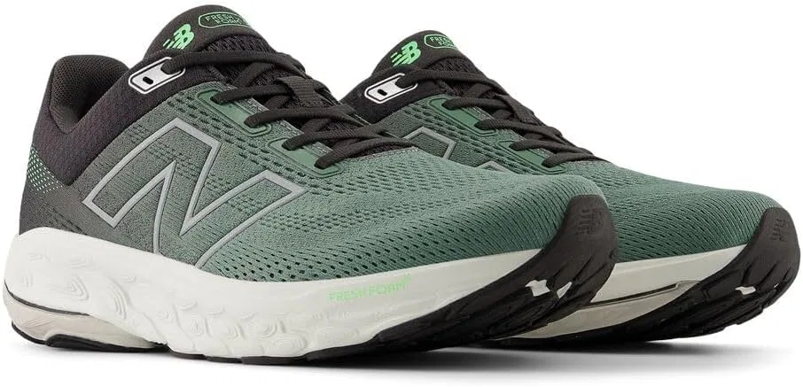 Кроссовки для бега New Balance, темно-можжевеловый/черный цемент/серый материал — фото 4