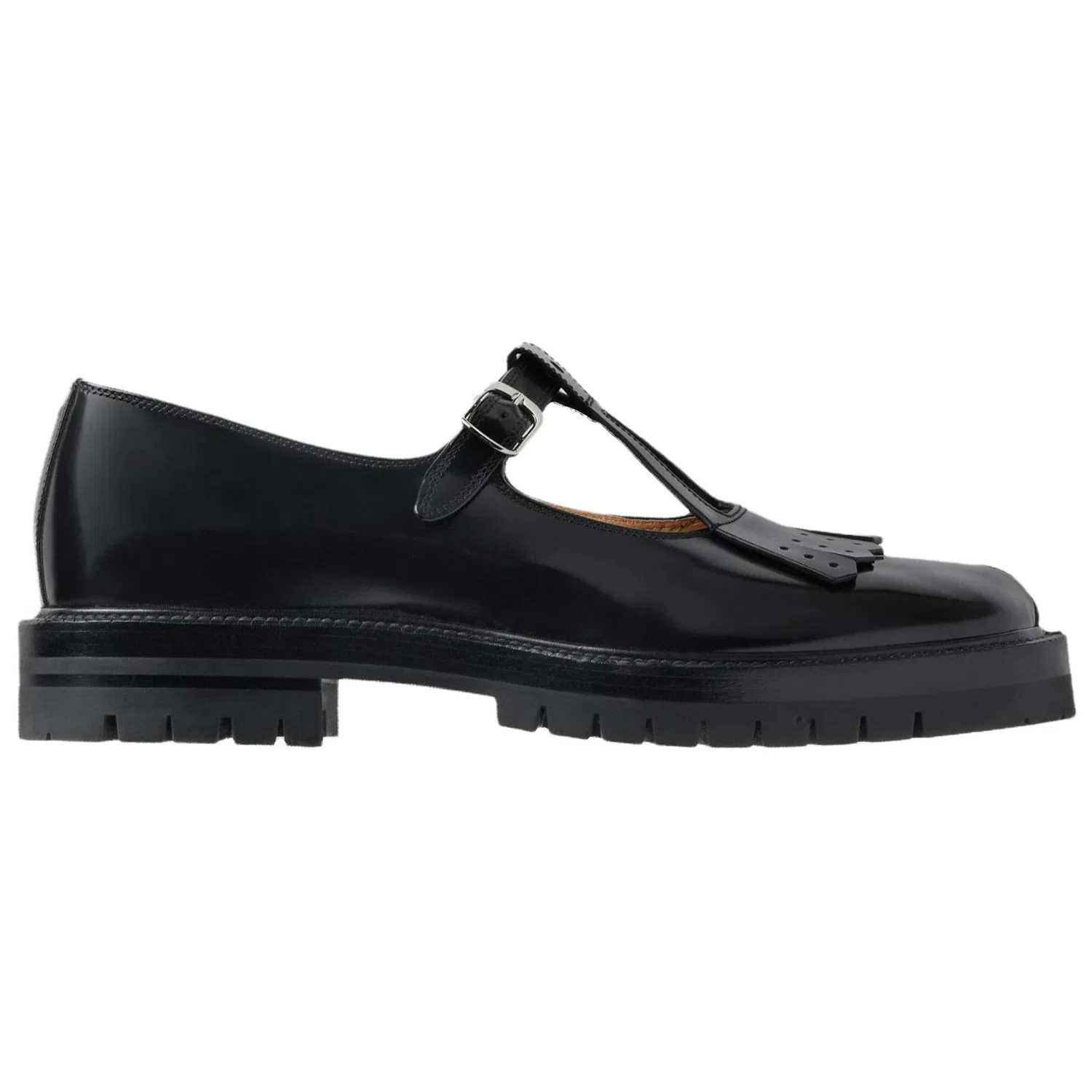 Туфли Мэри Джейн на платформе из кожи Maison Margiela Original Shoe Box Included черные — фото 3