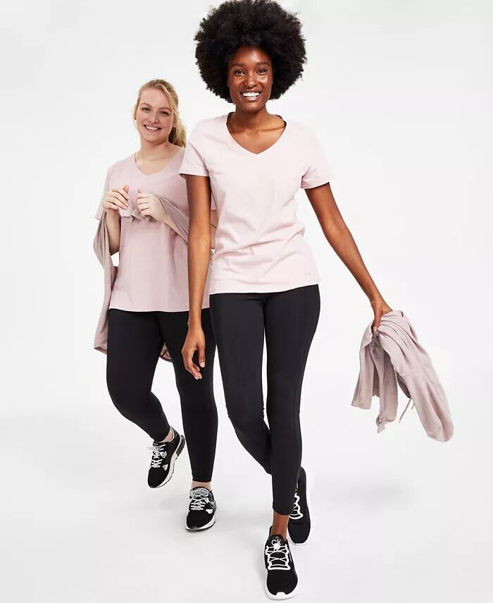 

Футболка с вышитым логотипом, XS-3X Calvin Klein, розовый