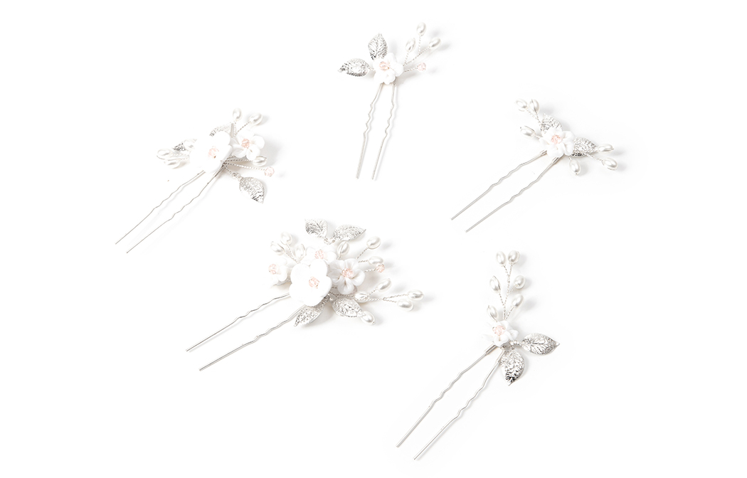 

Заколка для волос Women's Silver BAIJUAN, серебряный