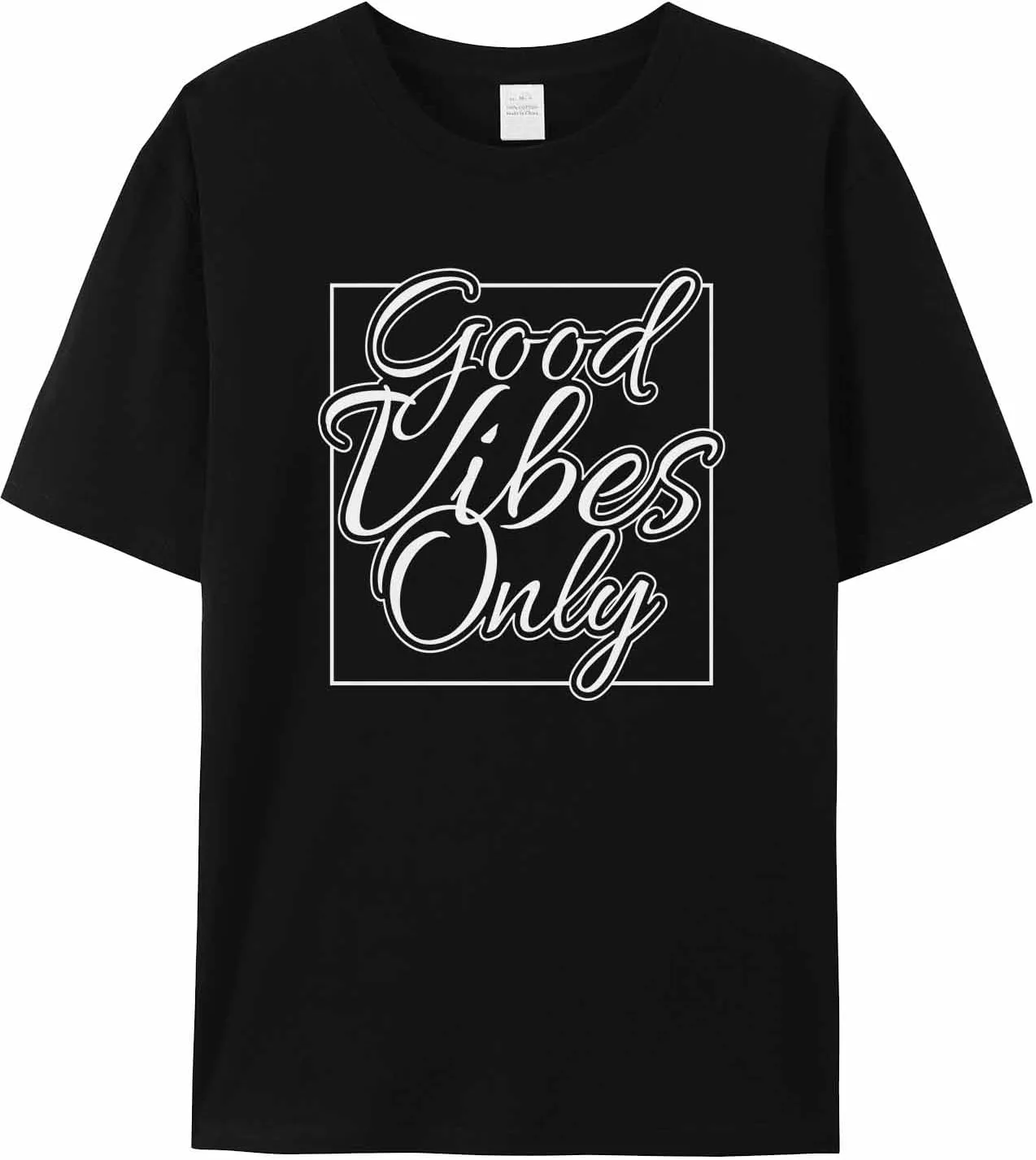 

Мужская футболка Good Vibes Word с коротким рукавом jdudh