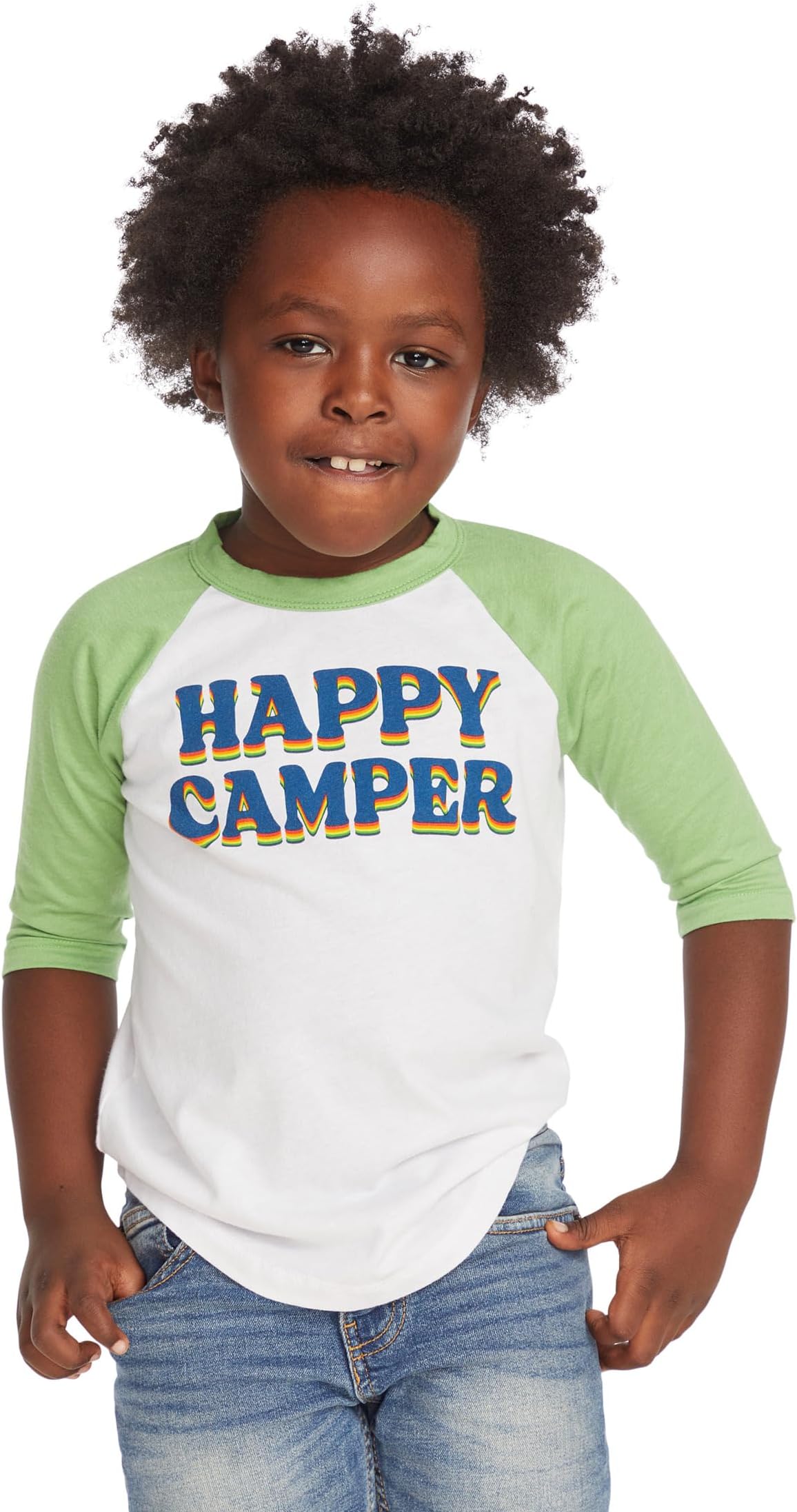 

Футболка Chaser Kids Happy Camper Raglan Tee, белый