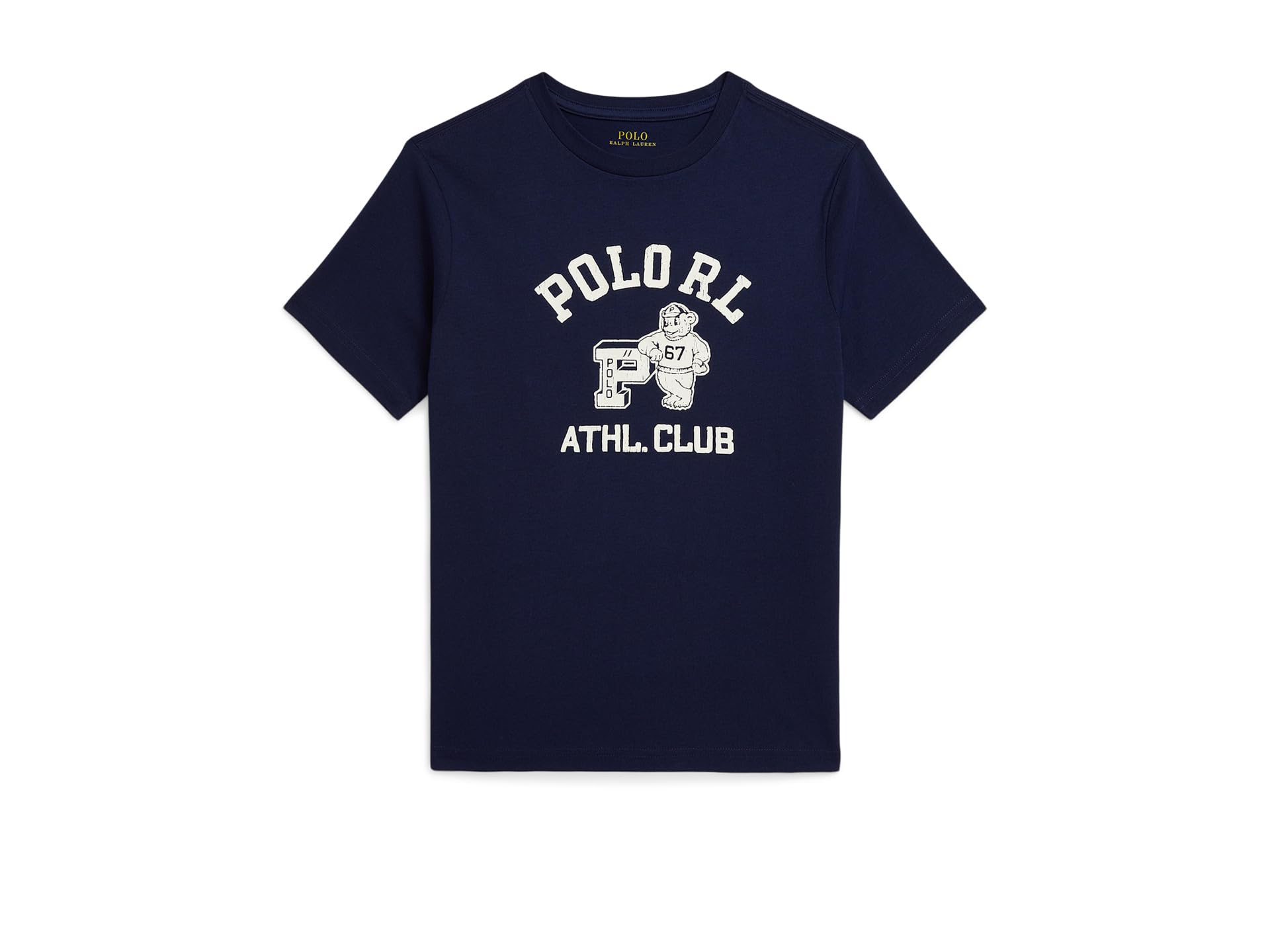 

Футболка Polo Ralph Lauren Kids Logo Cotton Jersey Tee, цвет Refined Navy 1