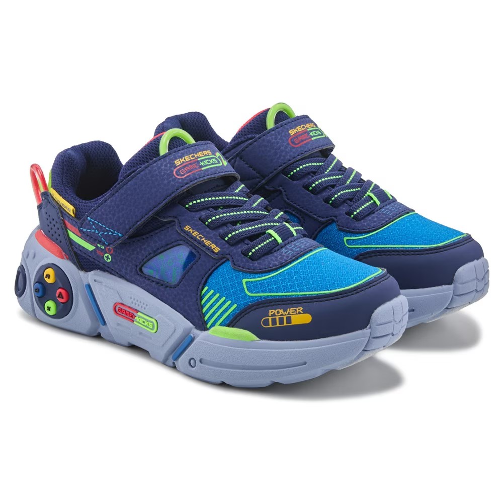 

Кроссовки Gametronix для маленьких/больших детей Skechers, синий