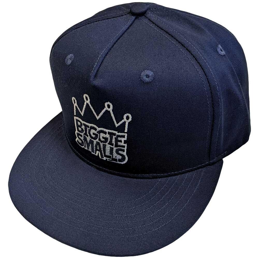 

Бейсбольная кепка Snapback с логотипом Crown Biggie Smalls, темно-синий