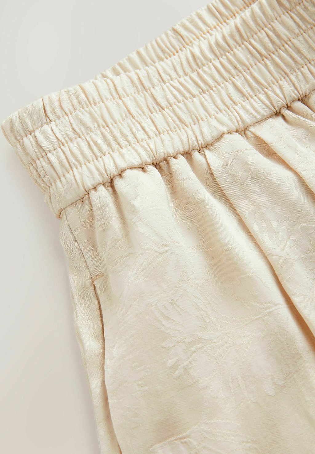 Брюки REGULAR FIT-SATIN JACQUARD Next, бежевый — фото 2
