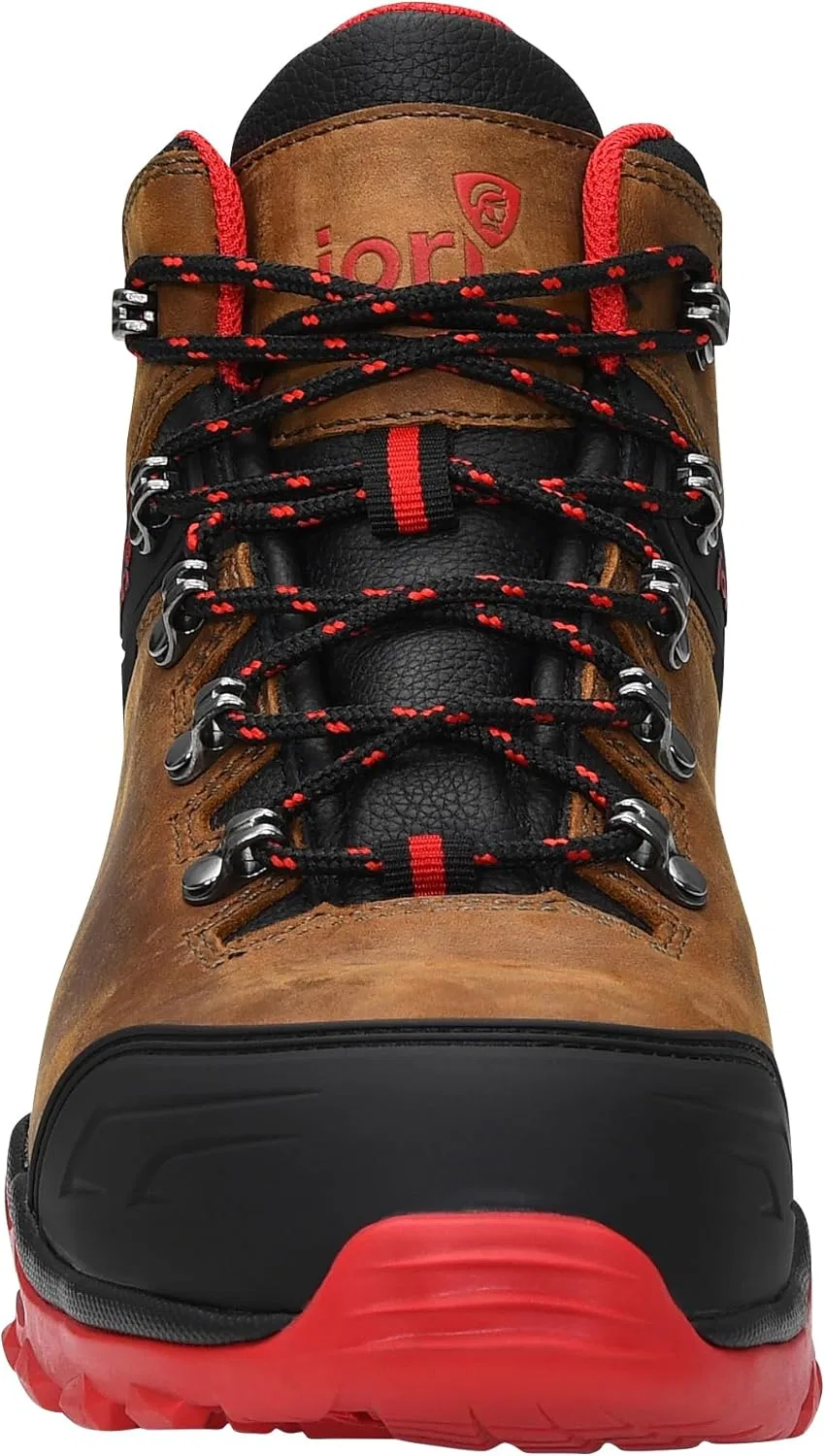 Защитная обувь ELTEN Jori jo_Powerful Brown Mid S3S, женская и мужская, кожа, стальной защитный носок, легкая, классическая — фото 4