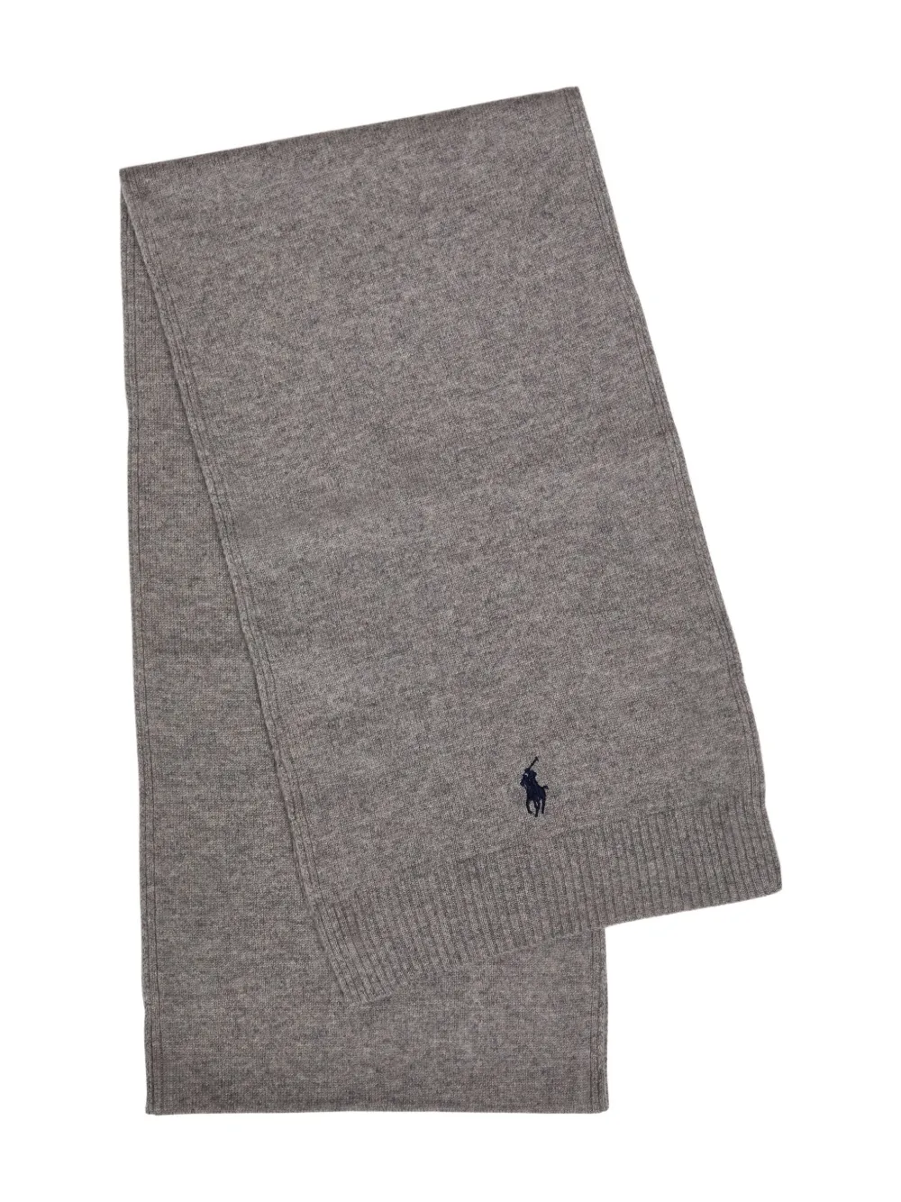 

Шарф с логотипом Polo Ralph Lauren, серый
