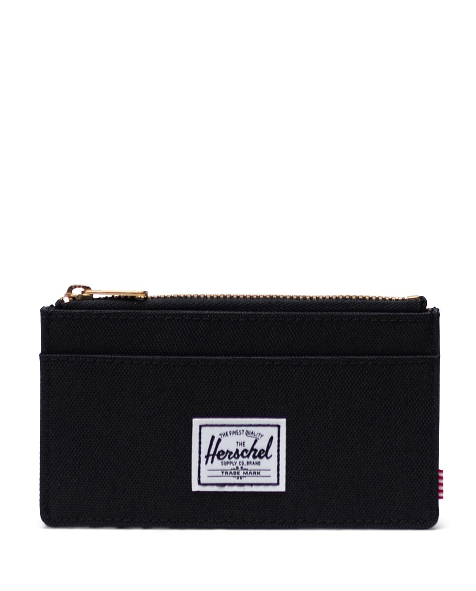 

Черная визитница унисекс на молнии Herschel, черный