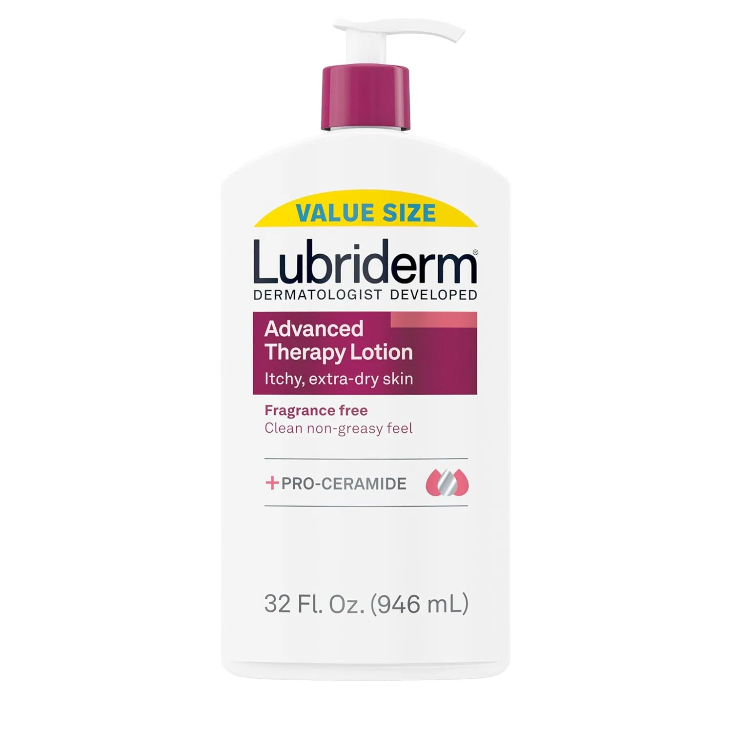Увлажняющий лосьон Lubriderm Advanced Therapy с витаминами E и B5, 946 мл Lubriderm