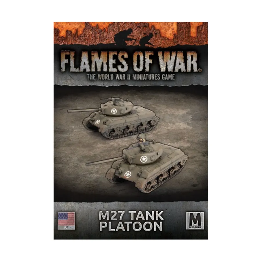 

Танковый взвод М27, Flames of War - WWII - United States - Tanks (4th Edition)