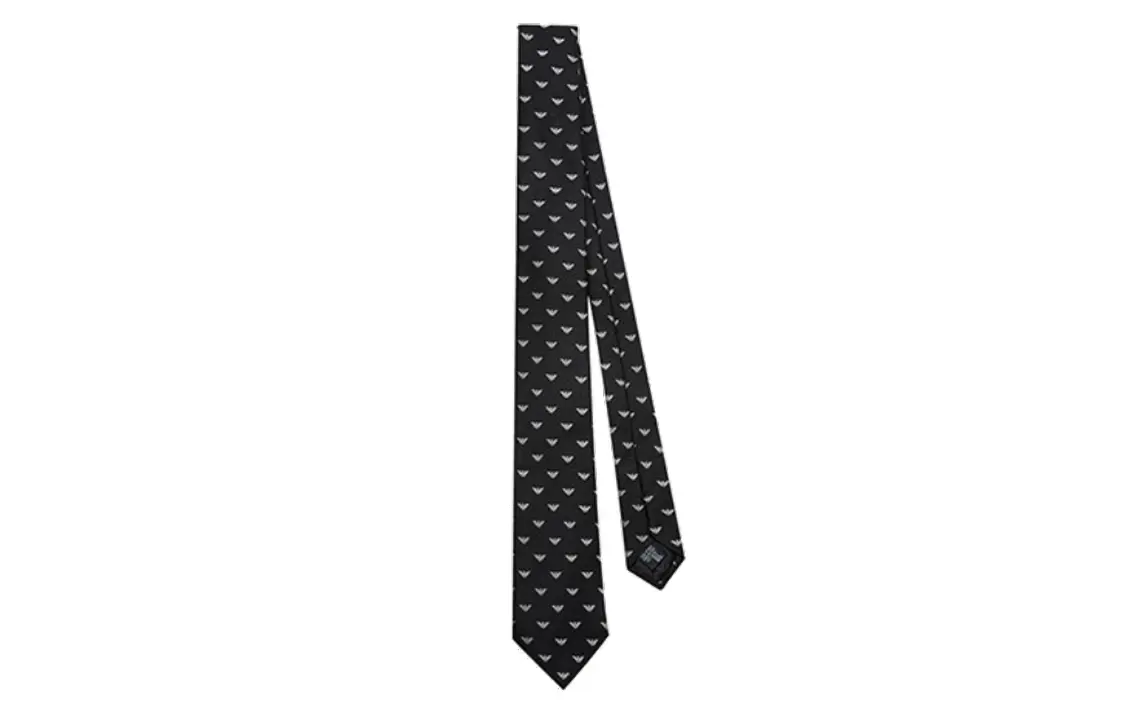 

AE Мужские галстуки из шелка тутового дерева черный ARMANI EXCHANGE