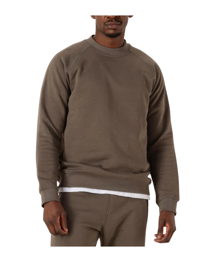 

Базовый свитер с логотипом бежевого цвета Genti, коричневый