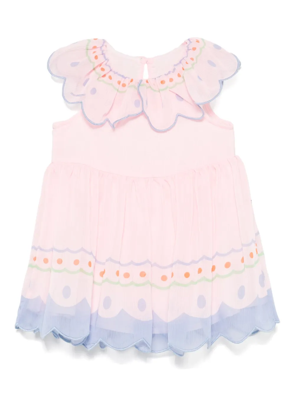 

Платье с фестонами Stella McCartney Kids, розовый