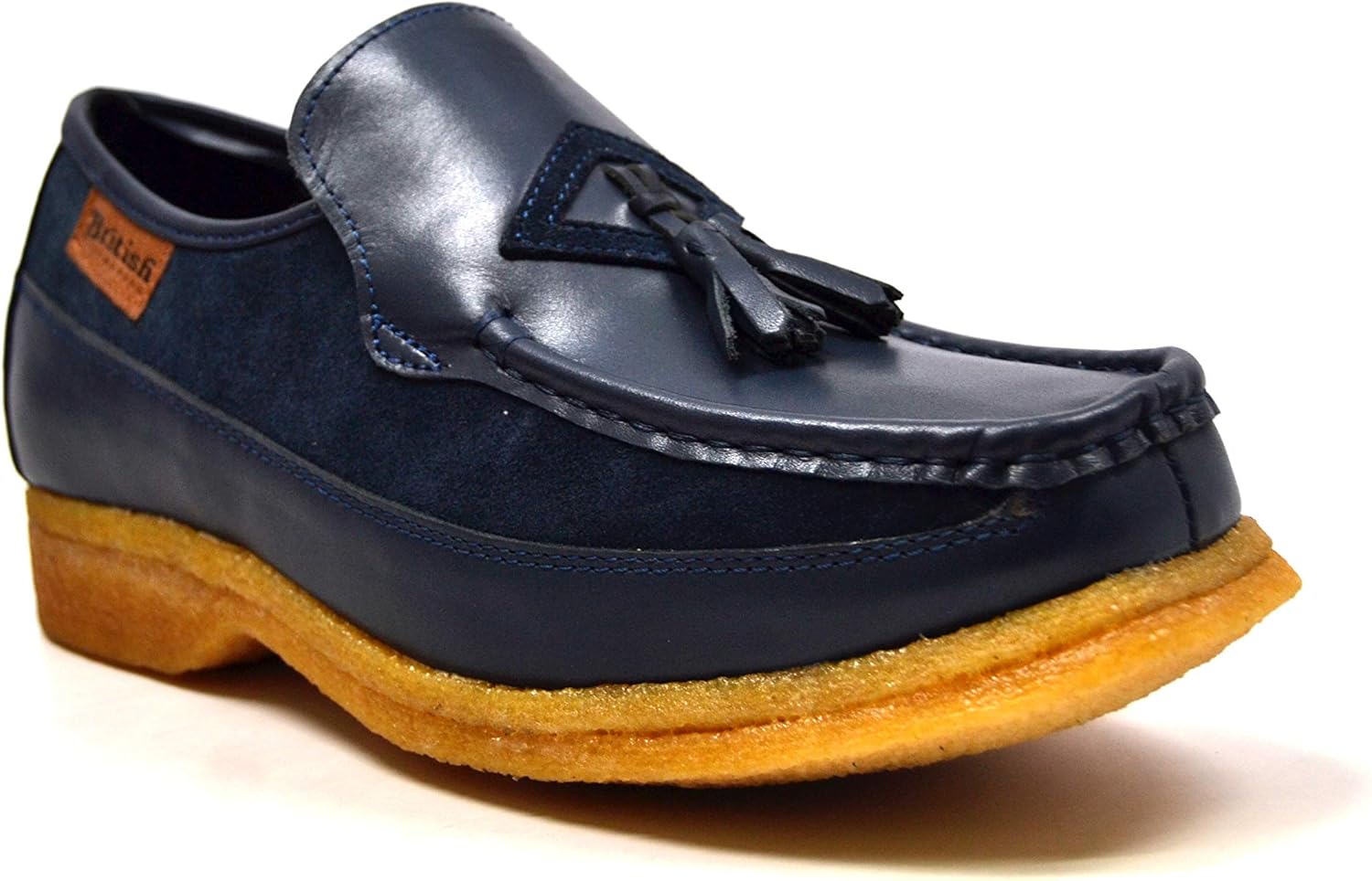 Туфли British Collection - Brooklyn Leather and Suede Combo Shoes [2200-1 -2200-4], синий — фото 4