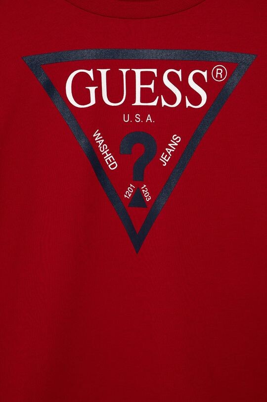 Детская футболка с длинными рукавами Guess, красный — фото 3