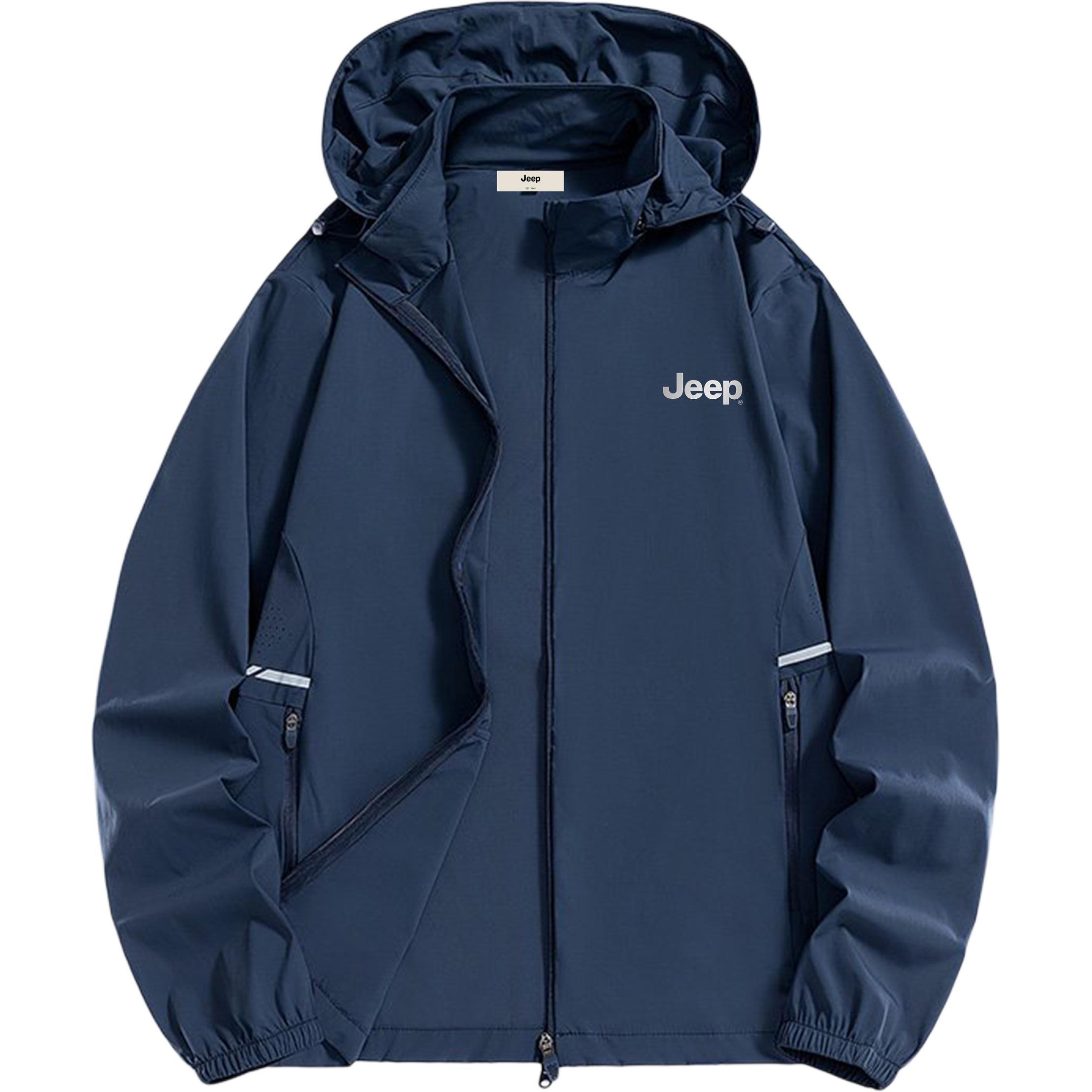 

Коллекция для защиты от солнца Ice Peak Super Light: дышащая одежда с UV-защитой, унисекс Jeep, темно-синий