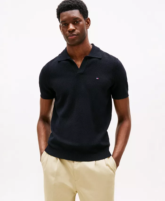 

Мужская короткорукавная трикотажная поло Ralph Lauren Tommy Hilfiger, синий