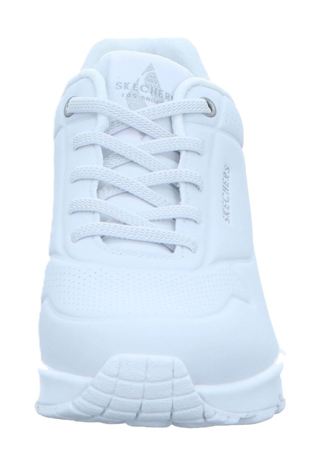 Кроссовки Uno "Shimmer Away", искусственная кожа, женские SKECHERS, цвет White Durabuck, Si — фото 3