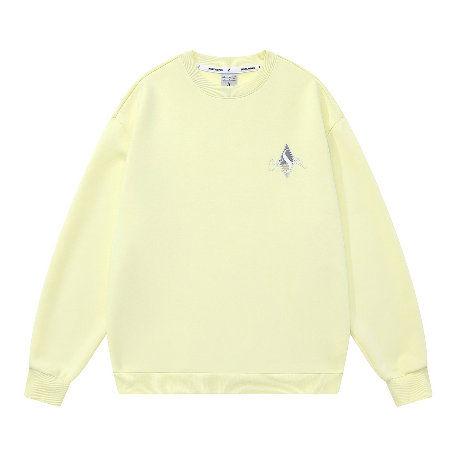 

Унисекс свитшот Skechers, серо-желтый