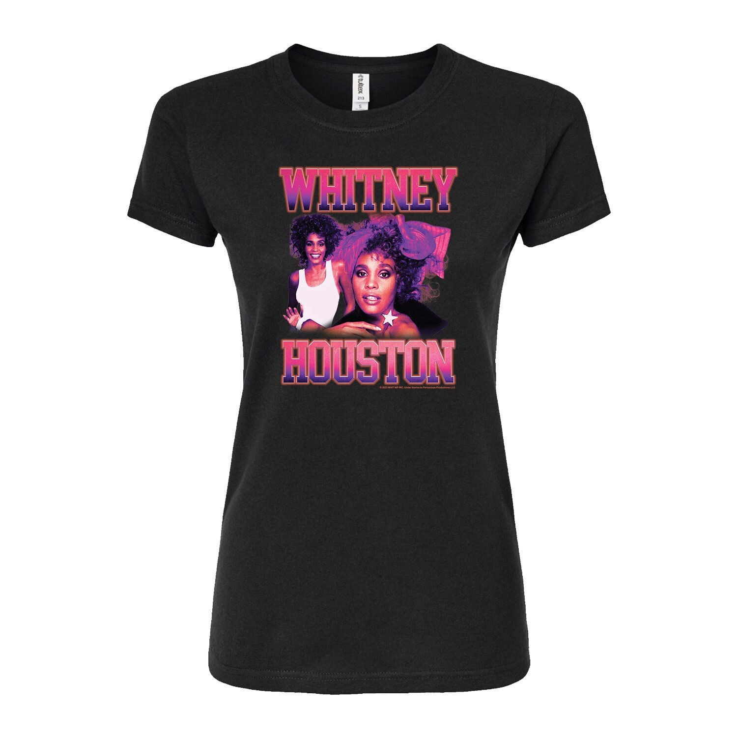 

Винтажная приталенная футболка Whitney Houston для юниоров Licensed Character, черный