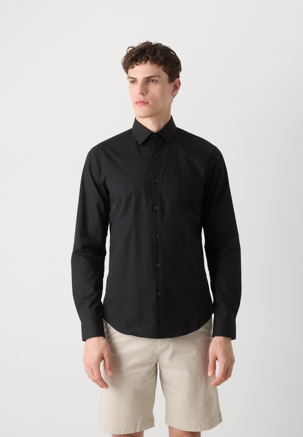 Рубашка SLIM elegante Calvin Klein, черный — фото 3