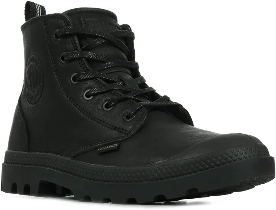 Мужские кожаные кроссовки-ботинки Pampa Zip Palladium, Black — фото 2