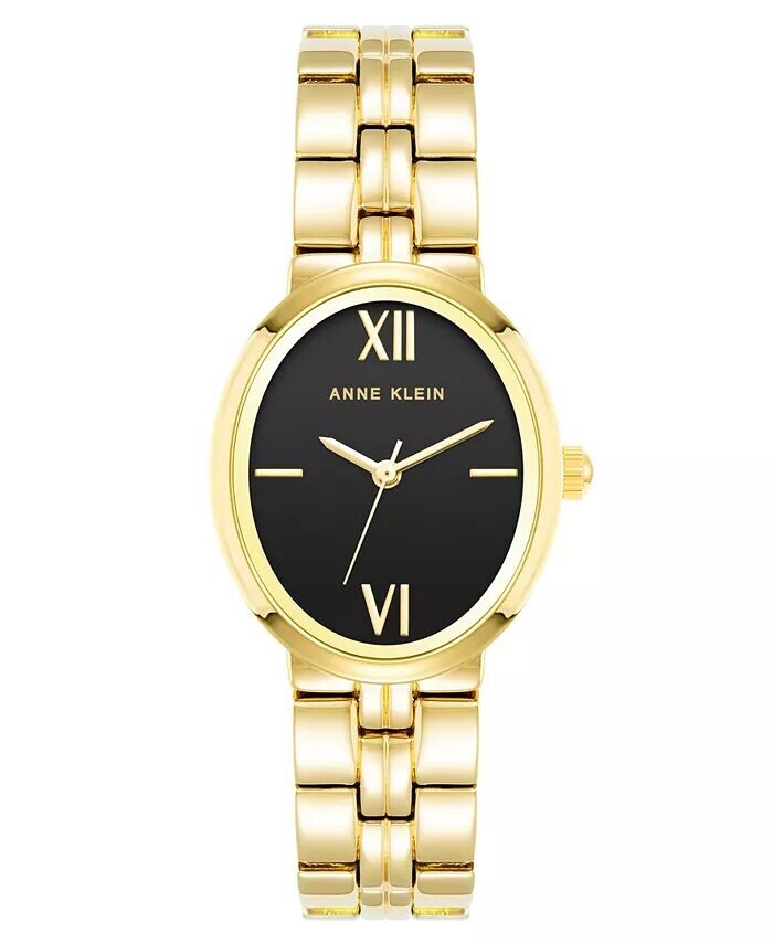 

Женские кварцевые овальные часы из золотистого сплава с браслетом, 26 мм Anne Klein