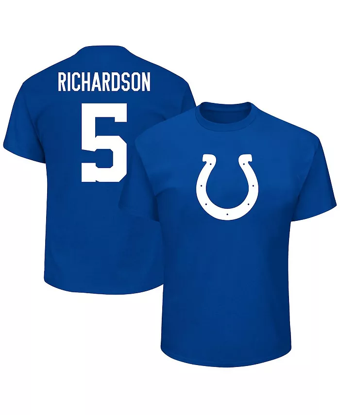 

Мужская футболка Anthony Richardson Royal Indianapolis Colts Big and Tall с именем и номером игрока Fanatics