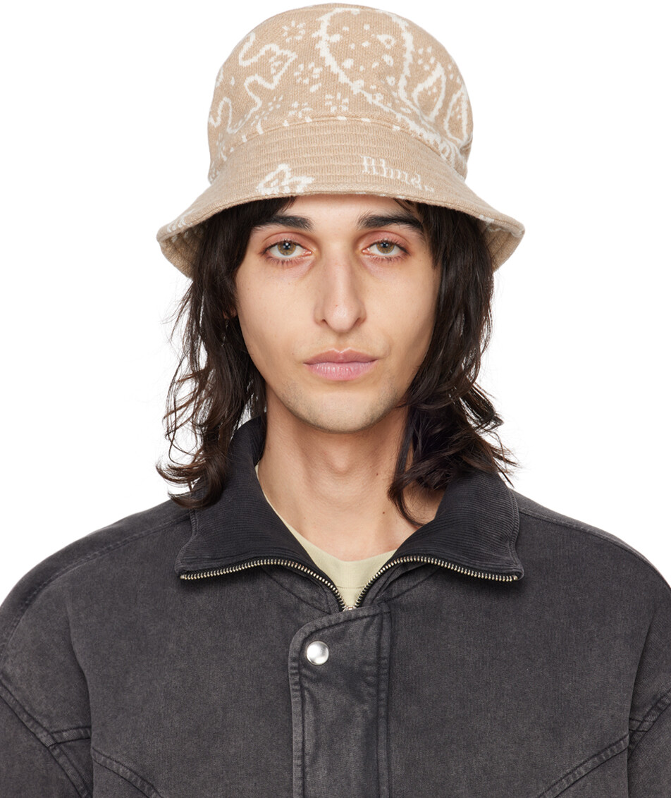 

Бежевая вязаная панама Rhude
