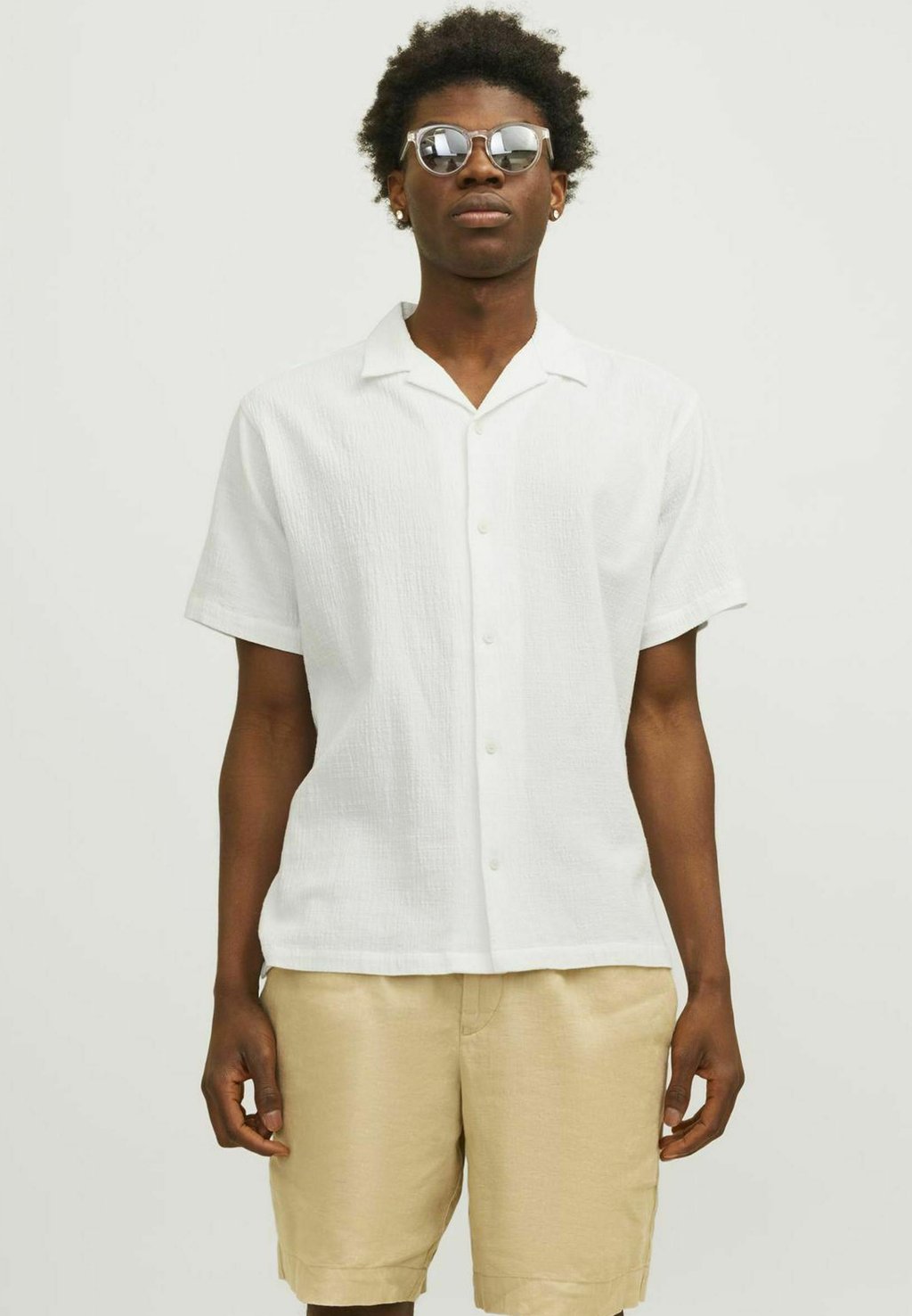 

Рубашка JORLUKE CRINKLE RESORT SHIRT Jack & Jones, кремовый