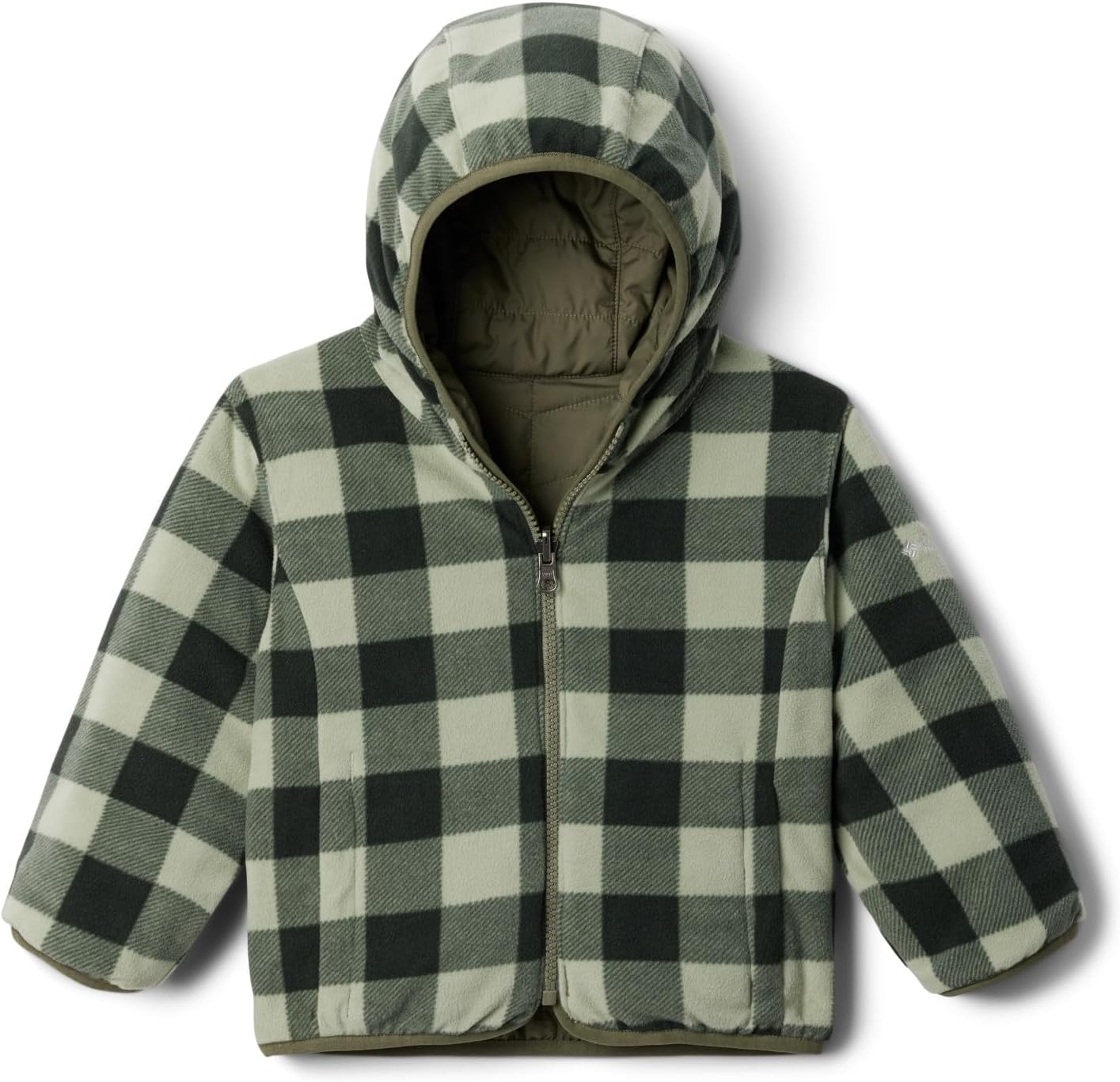 Columbia Baby-Girls Double Trouble II куртка, Stone Green/Safari Check — фото 3