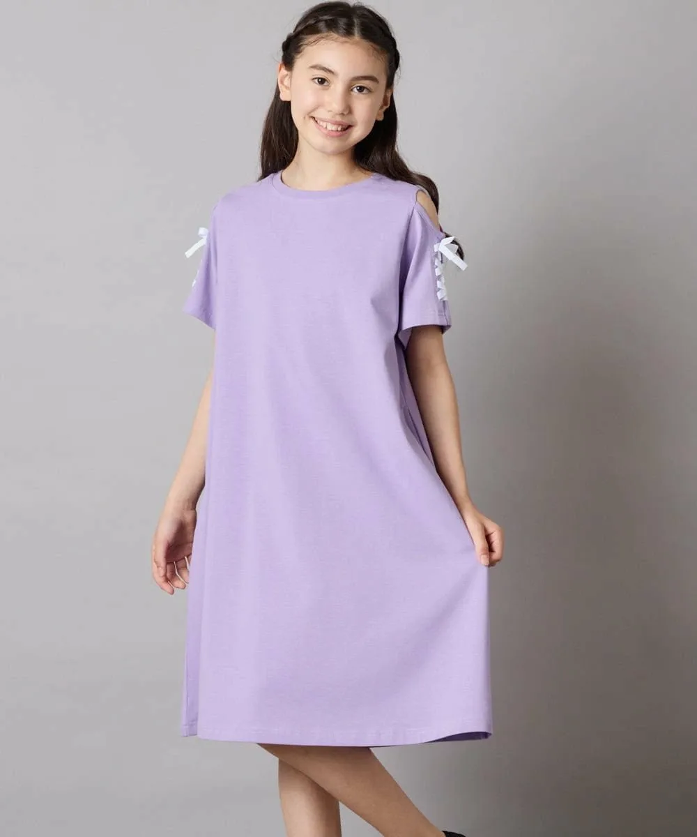 Платье с открытыми плечами и шнуровкой A.V.V, Lavender
