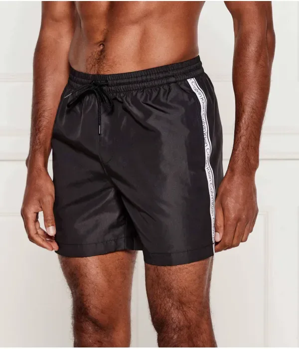 Пляжные шорты regular fit Calvin Klein Swimwear, черный