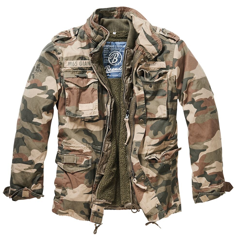 

Куртка Brandit Jacke M65 Giant Jacket, цвет Camouflage