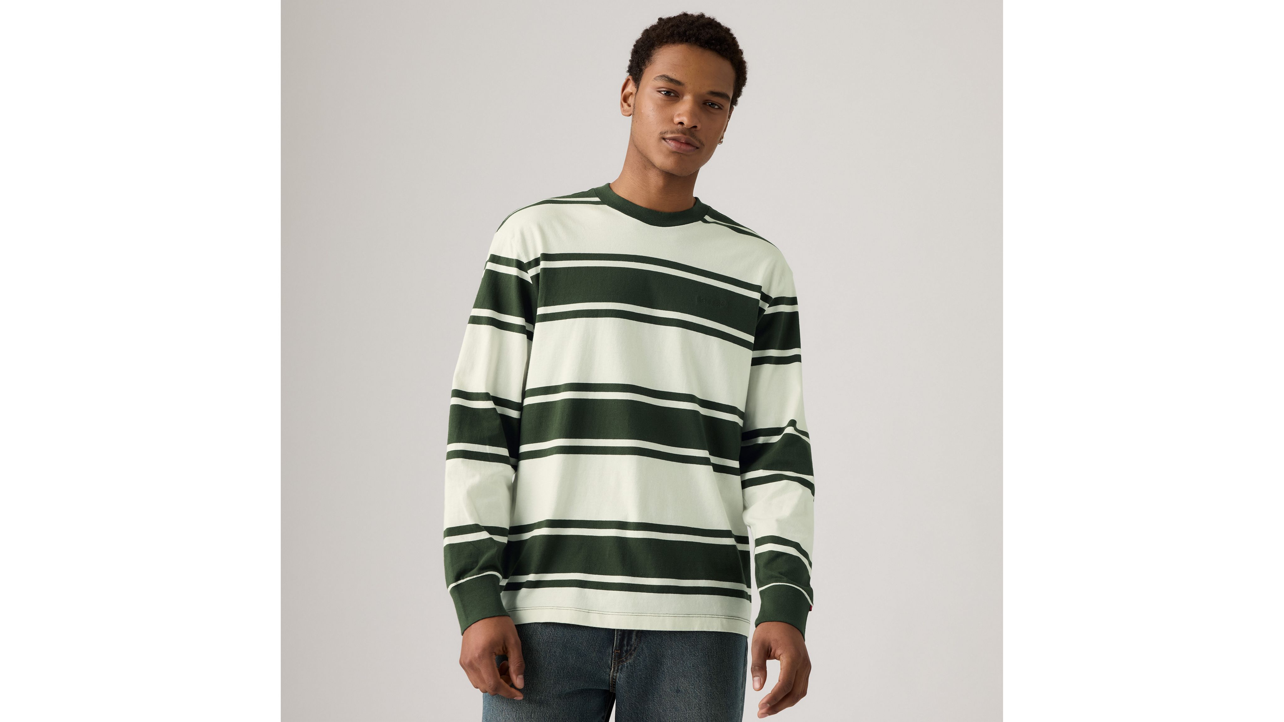 

Полосатая футболка с длинным рукавом, оригинальная Levi's, Dart Stripe Duffel Bag - Green