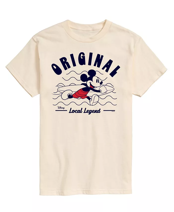 

Мужская футболка с коротким рукавом Disney Mickey's Original Local Legend AIRWAVES, коричневый/бежевый