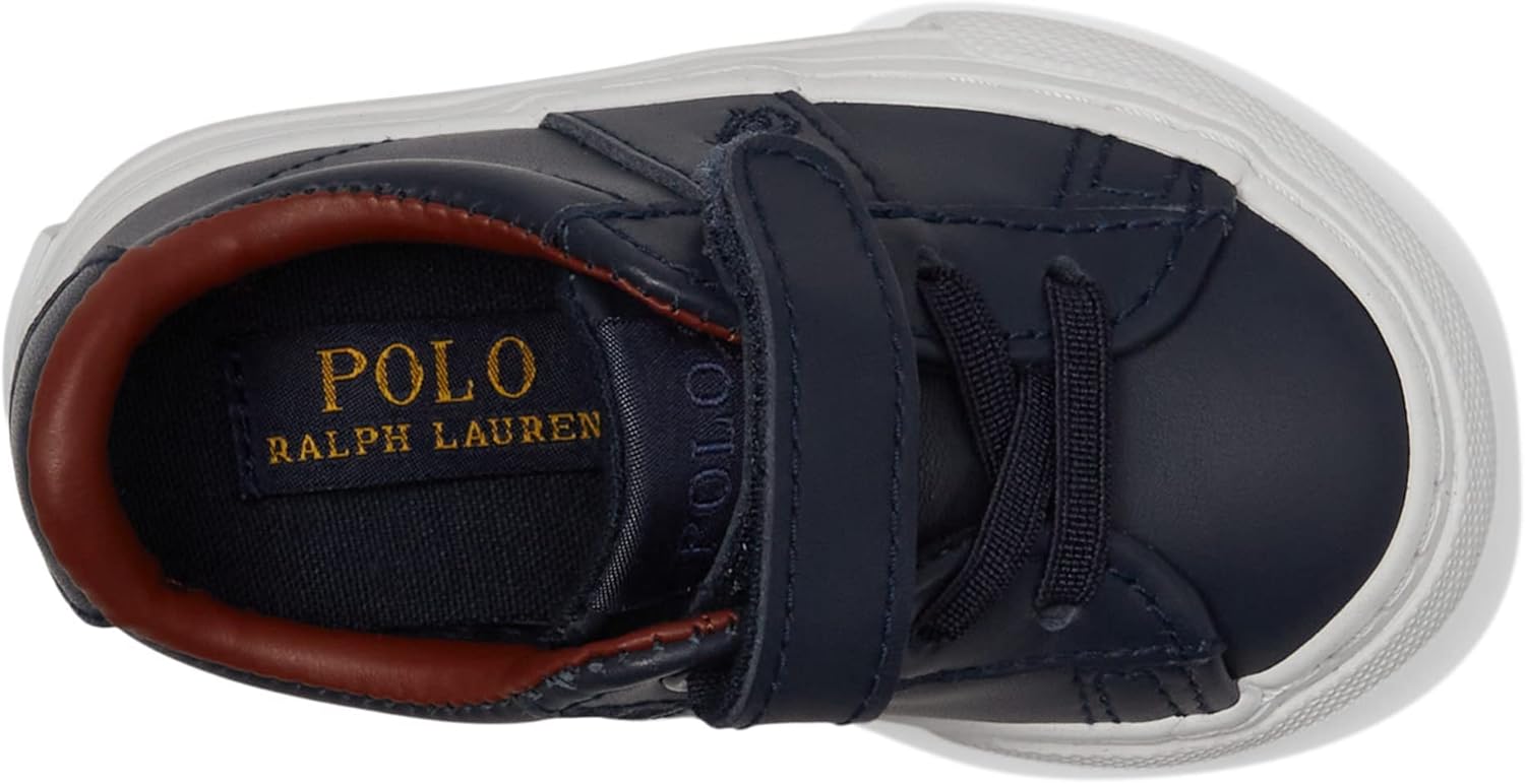 Кожаные кроссовки POLO RALPH LAUREN Sayer для мальчиков (младший возраст), белый — фото 2