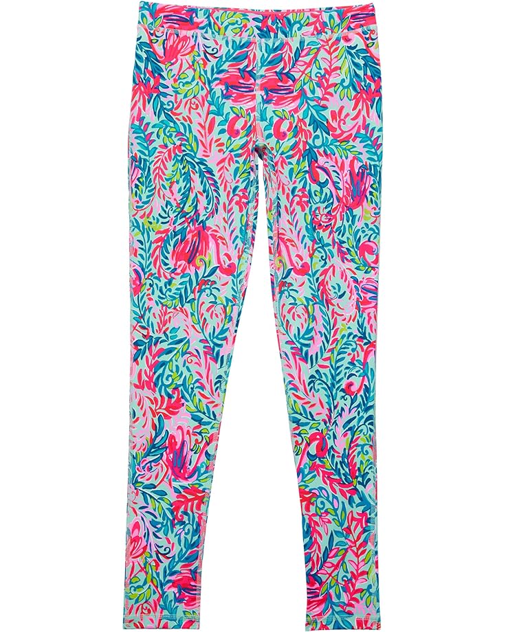 

Брюки Lilly Pulitzer Mini Weekend Leggings Up, цвет Surf Blue Flim Flam