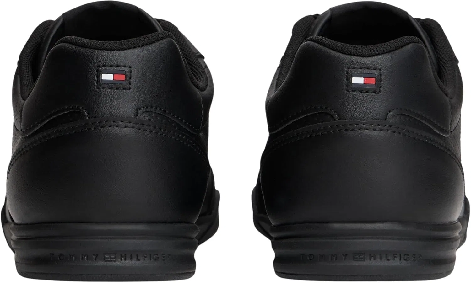 Мужские низкие кожаные кроссовки Tommy Hilfiger Lopro Cup Fm0fm05677, Black — фото 2