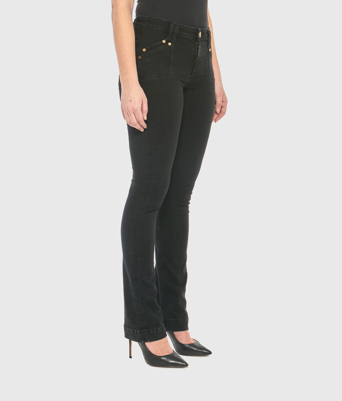 

Прямые джинсы KRISTINE-RBLK со средней посадкой Lola Jeans, цвет Rugged Black