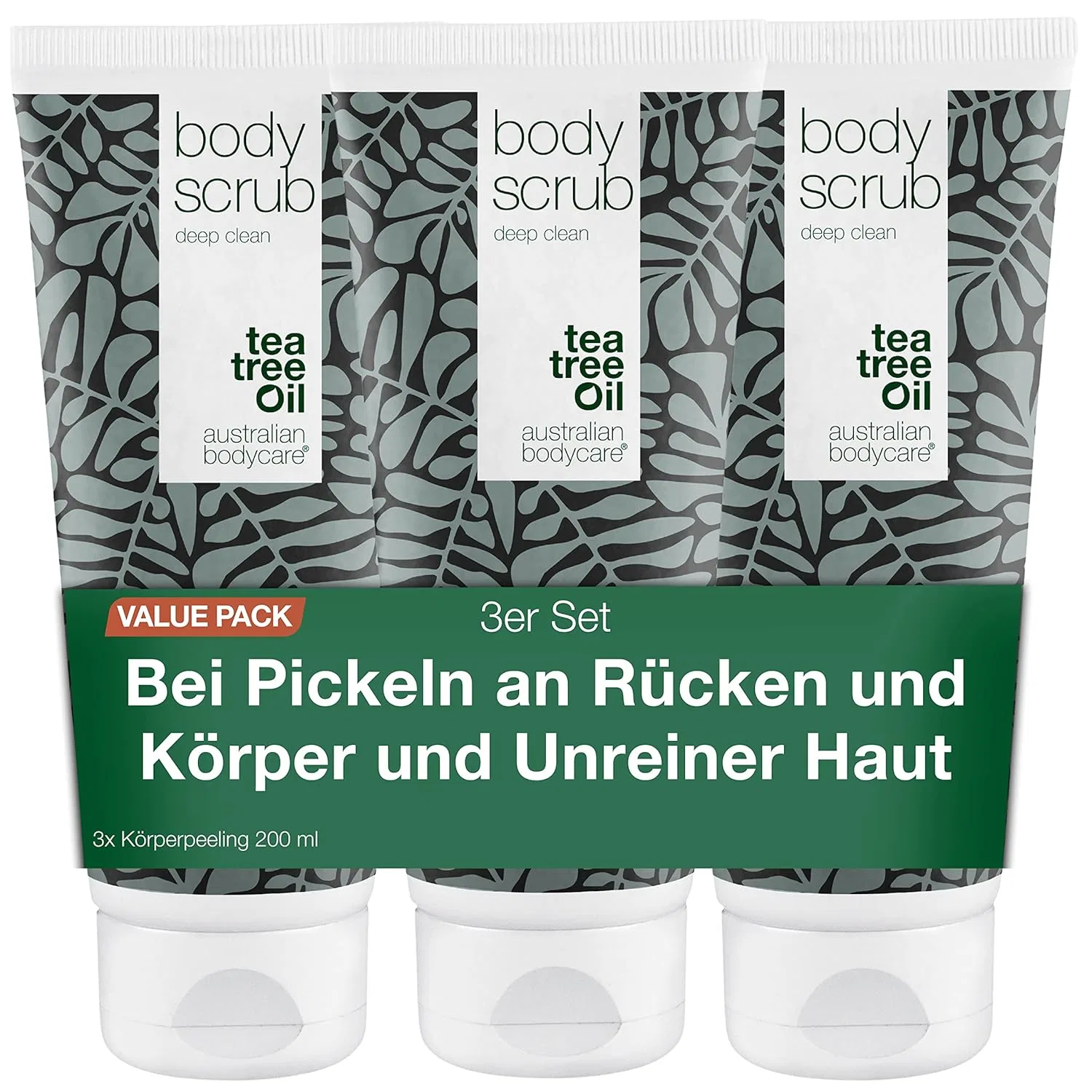 Набор из 3 скрабов для тела с маслом чайного дерева, 200 мл Australian Bodycare