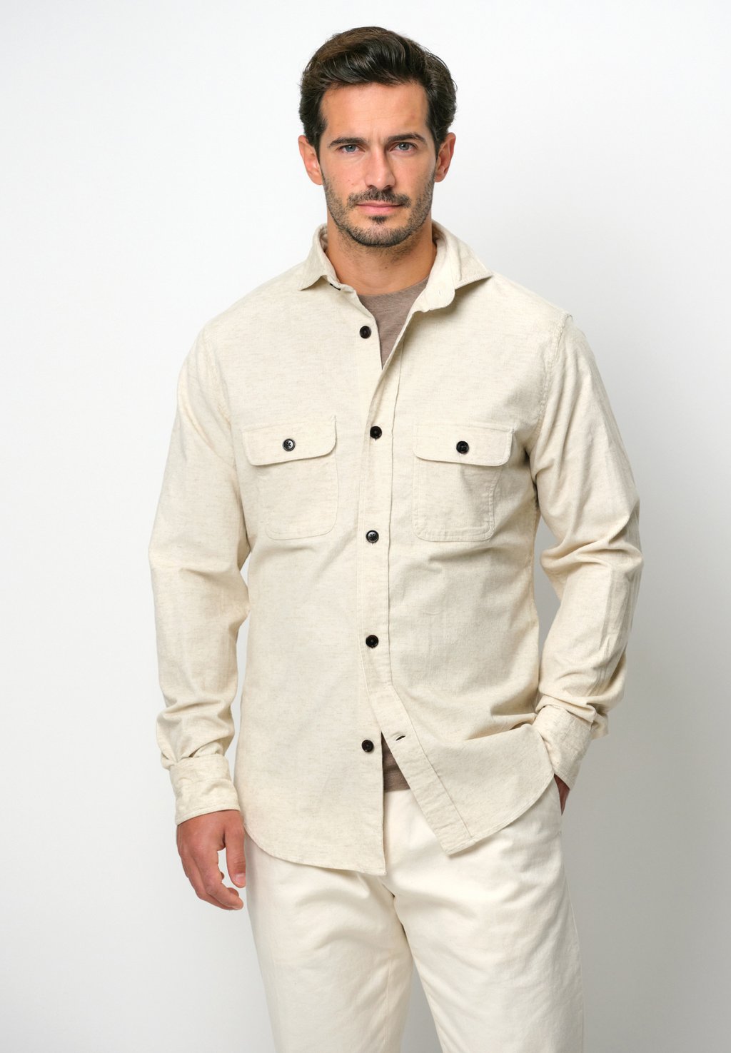 

Летняя куртка OVERSHIRT PROFUOMO, молочный