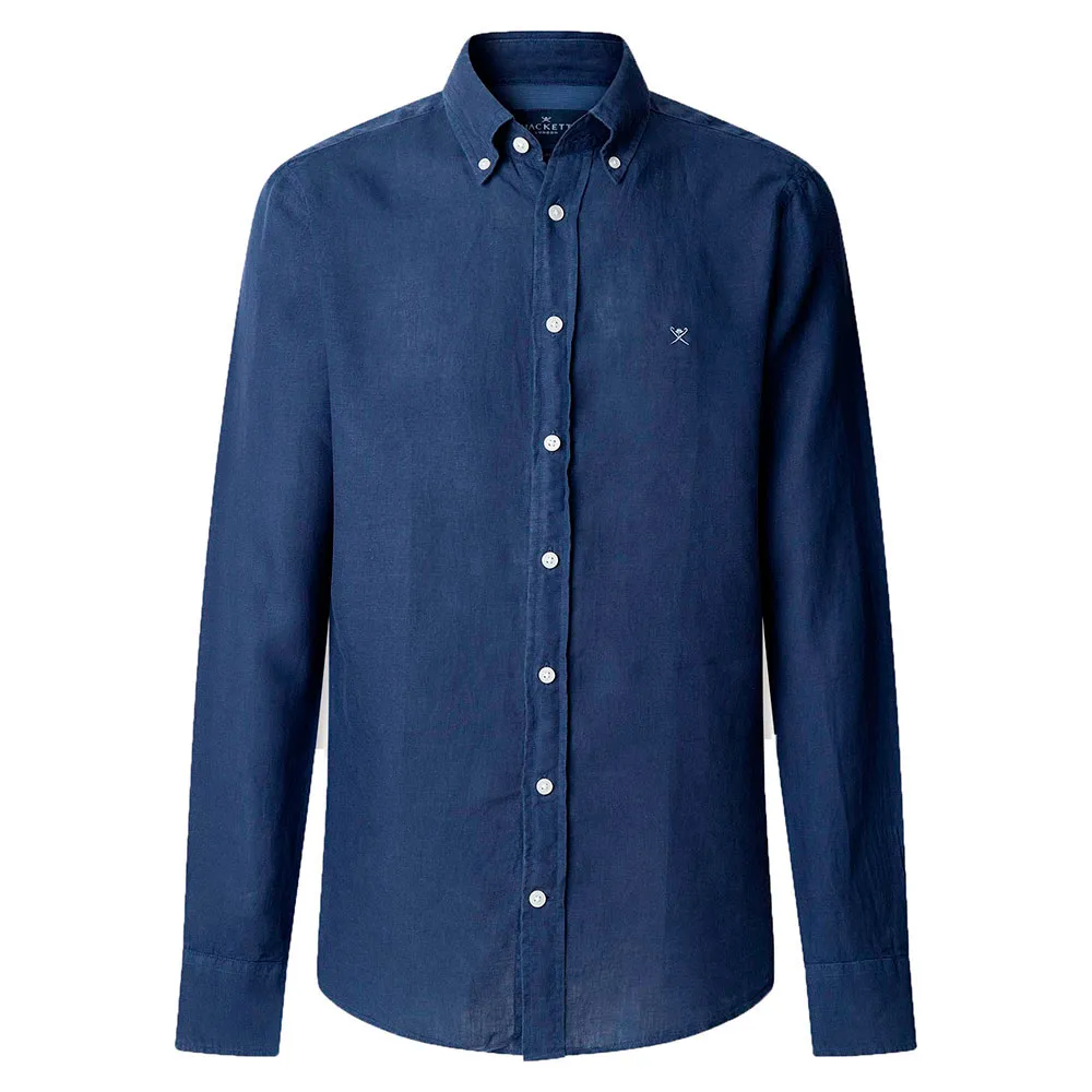 

Рубашка Hackett Ess Gmd Linen Brpt, синий